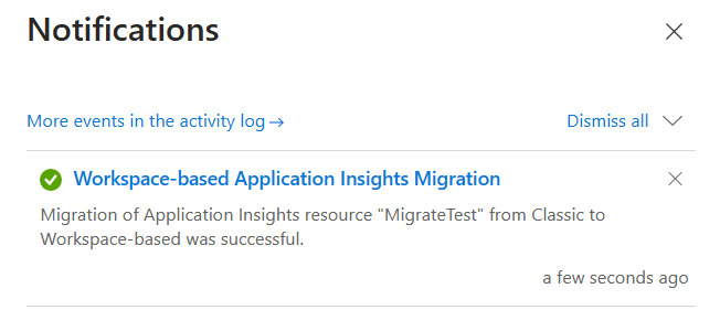 migrating classic application Insights